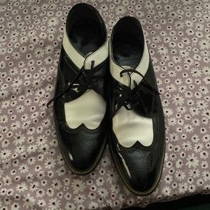 Stacy adams dayton black/white size men’s 12